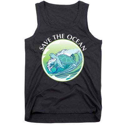 Save The Ocean Marine Biology Biologist Sea Turtle Lover Tank Top