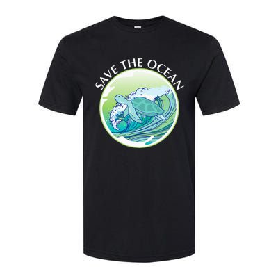 Save The Ocean Marine Biology Biologist Sea Turtle Lover Softstyle CVC T-Shirt