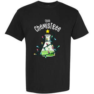 Science Teacher Oh Chemistree Chemistry Christmas Garment-Dyed Heavyweight T-Shirt