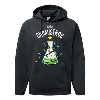 Science Teacher Oh Chemistree Chemistry Christmas Performance Fleece Hoodie