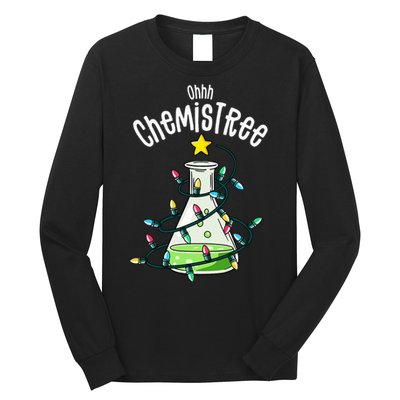 Science Teacher Oh Chemistree Chemistry Christmas Long Sleeve Shirt