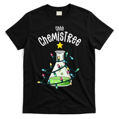 Science Teacher Oh Chemistree Chemistry Christmas T-Shirt