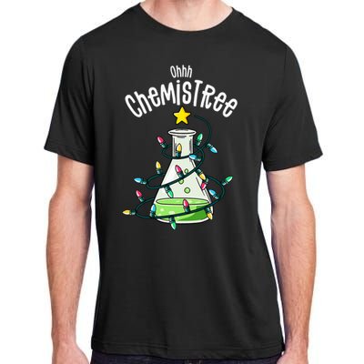 Science Teacher Oh Chemistree Chemistry Christmas Adult ChromaSoft Performance T-Shirt