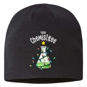 Science Teacher Oh Chemistree Chemistry Christmas Sustainable Beanie