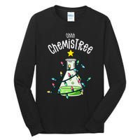 Science Teacher Oh Chemistree Chemistry Christmas Tall Long Sleeve T-Shirt