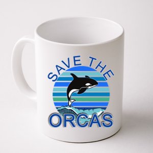 Save The Orcas Save The Whales Ocean Blue Cute Gift Coffee Mug