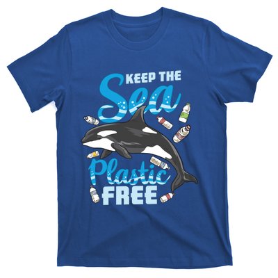 Save The Ocean Keep The Sea Plastic Free Whale Lover Gift T-Shirt