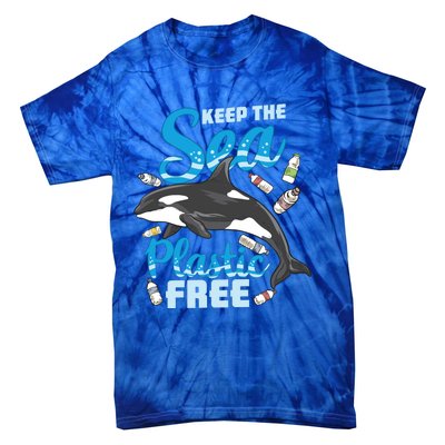 Save The Ocean Keep The Sea Plastic Free Whale Lover Gift Tie-Dye T-Shirt