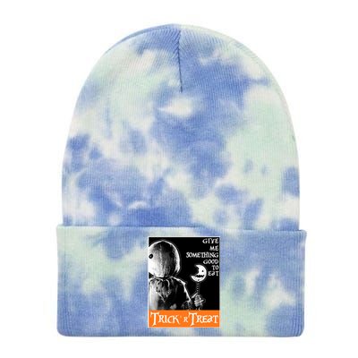 Sam Trick Or Treat Give Me Something Good To Eat Halloween Horror Tie Dye 12in Knit Beanie