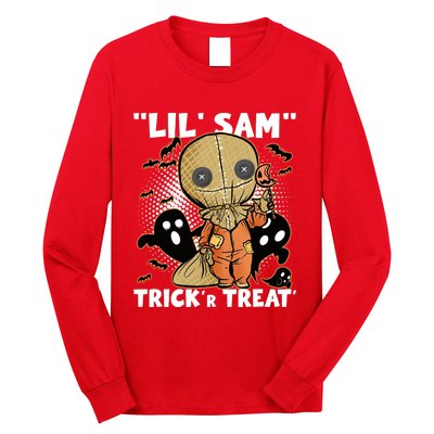 Sam Trickin Or Treatin Trick Or Treat Halloween Horror Long Sleeve Shirt