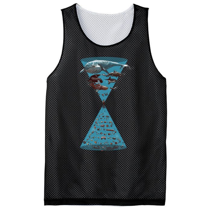 Save The Oceans Mesh Reversible Basketball Jersey Tank