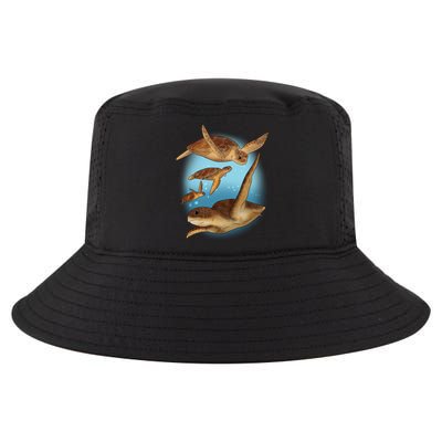 Sea Turtle Ocean Skip A Straw Save A Turtle Gift Cool Comfort Performance Bucket Hat