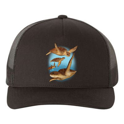 Sea Turtle Ocean Skip A Straw Save A Turtle Gift Yupoong Adult 5-Panel Trucker Hat