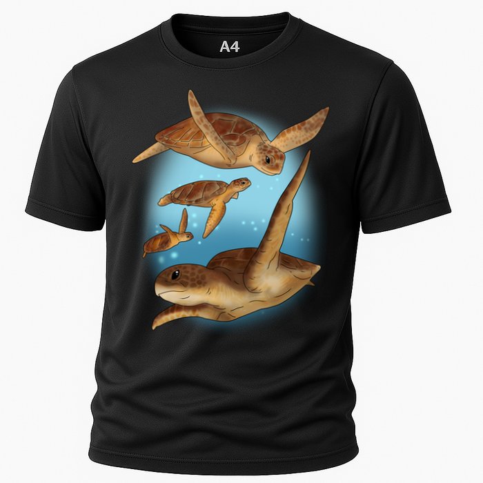 Sea Turtle Ocean Skip A Straw Save A Turtle Gift Performance Shirt