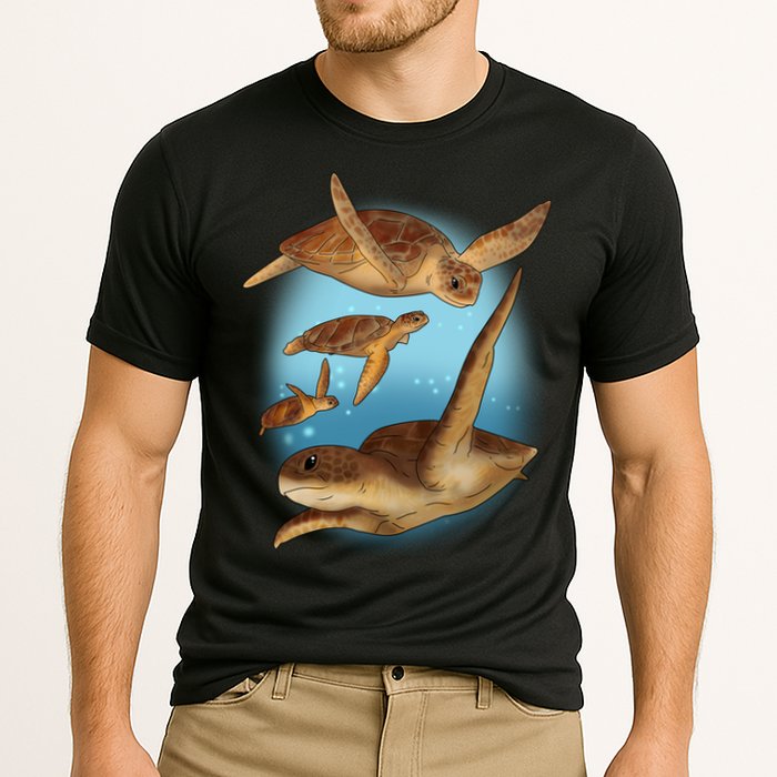 Sea Turtle Ocean Skip A Straw Save A Turtle Gift Performance Shirt