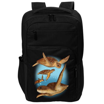 Sea Turtle Ocean Skip A Straw Save A Turtle Gift Impact Tech Backpack