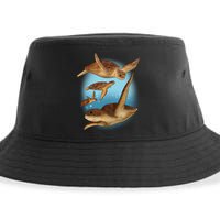 Sea Turtle Ocean Skip A Straw Save A Turtle Gift Sustainable Bucket Hat