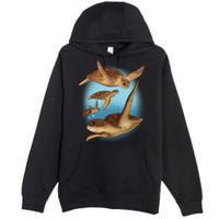 Sea Turtle Ocean Skip A Straw Save A Turtle Gift Premium Pullover Hoodie
