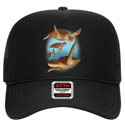 Sea Turtle Ocean Skip A Straw Save A Turtle Gift Trucker Hat