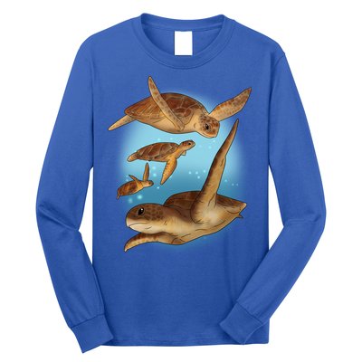 Sea Turtle Ocean Skip A Straw Save A Turtle Gift Long Sleeve Shirt