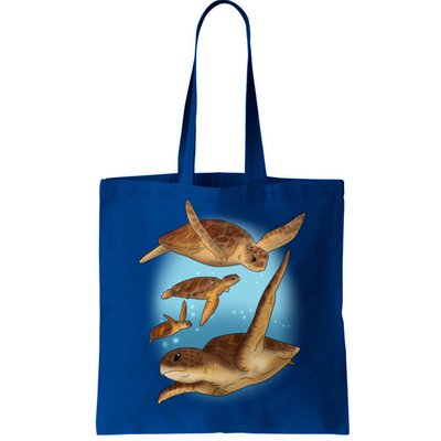 Sea Turtle Ocean Skip A Straw Save A Turtle Gift Tote Bag