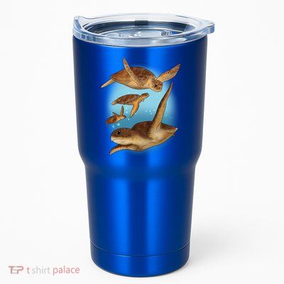 Sea Turtle Ocean Skip A Straw Save A Turtle Gift Tumbler