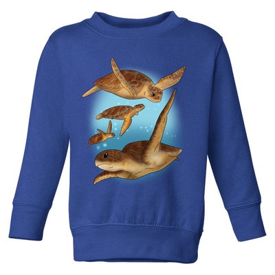 Sea Turtle Ocean Skip A Straw Save A Turtle Gift Toddler Sweatshirt