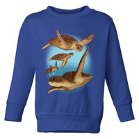 Sea Turtle Ocean Skip A Straw Save A Turtle Gift Toddler Sweatshirt