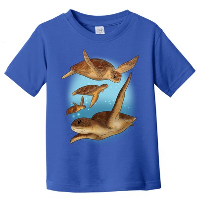 Sea Turtle Ocean Skip A Straw Save A Turtle Gift Toddler T-Shirt