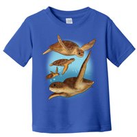 Sea Turtle Ocean Skip A Straw Save A Turtle Gift Toddler T-Shirt