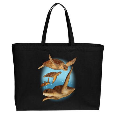 Sea Turtle Ocean Skip A Straw Save A Turtle Gift Cotton Canvas Jumbo Tote