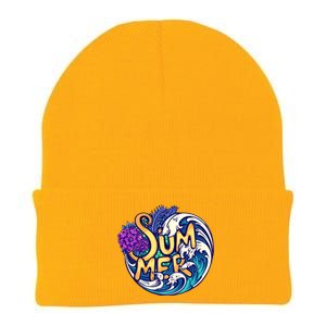 Summer Tropical Ocean Wave Knit Cap Winter Beanie