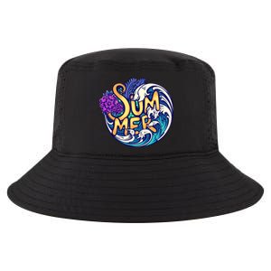 Summer Tropical Ocean Wave Cool Comfort Performance Bucket Hat