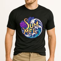 Summer Tropical Ocean Wave Cooling Performance Crew T-Shirt