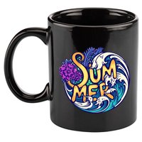 Summer Tropical Ocean Wave 11oz C Handle Ceramic Mug
