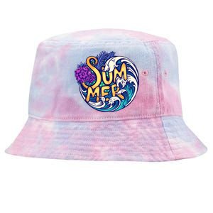 Summer Tropical Ocean Wave Tie-Dyed Bucket Hat