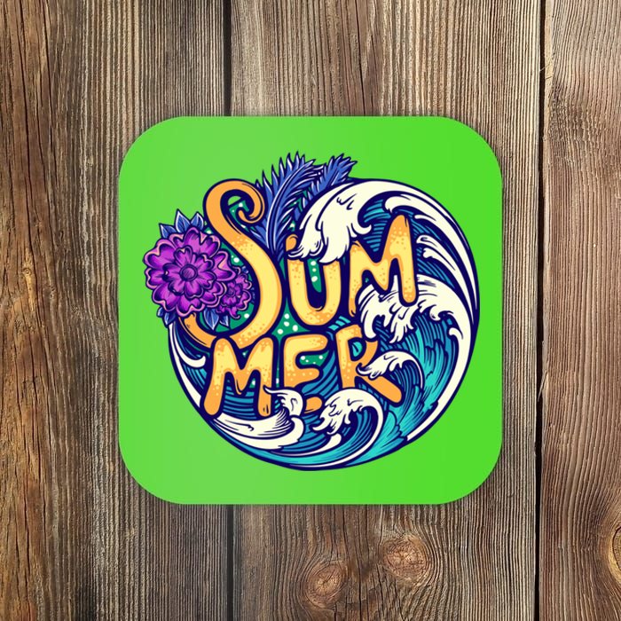 Summer Tropical Ocean Wave Coaster