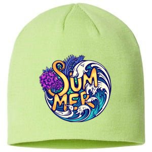 Summer Tropical Ocean Wave Sustainable Beanie