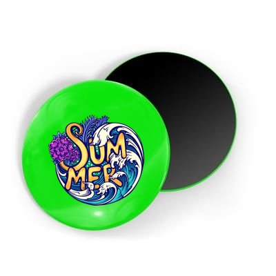 Summer Tropical Ocean Wave Magnet