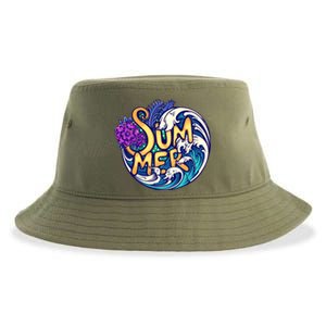 Summer Tropical Ocean Wave Sustainable Bucket Hat