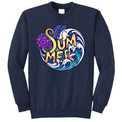 Summer Tropical Ocean Wave Sweatshirt