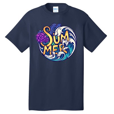 Summer Tropical Ocean Wave Tall T-Shirt