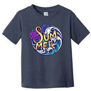 Summer Tropical Ocean Wave Toddler T-Shirt