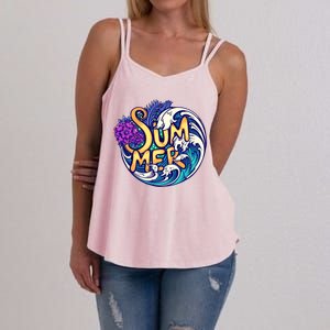 Summer Tropical Ocean Wave Women's Strappy Tank