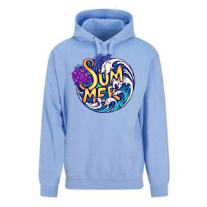 Summer Tropical Ocean Wave Unisex Surf Hoodie