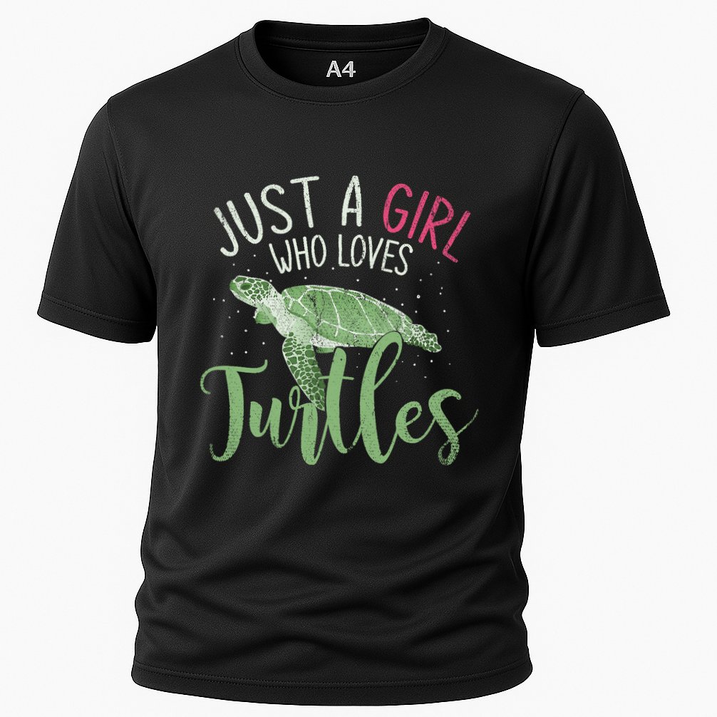 Sea Turtle Ocean Animal Wo Girl Gift Turtle Cooling Performance Crew T-Shirt