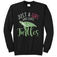 Sea Turtle Ocean Animal Wo Girl Gift Turtle Sweatshirt