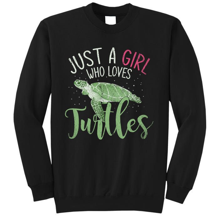 Sea Turtle Ocean Animal Wo Girl Gift Turtle Sweatshirt