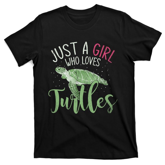 Sea Turtle Ocean Animal Wo Girl Gift Turtle T-Shirt