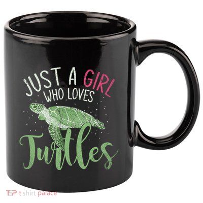 Sea Turtle Ocean Animal Wo Girl Gift Turtle 11oz C Handle Ceramic Mug